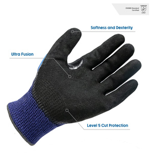 Guantes de seguridad para carreras, protección para nudillos, TPR, para trabajo de impacto, resistente al Gas y aceite, para caza - Product Image 3