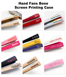 Abanico de Mano de Bambú Pintado Personalizado al por Mayor, Abanico Plegable de Seda de Colores con Diseño Floral, Abanico Clásico para Regalo con Impresión - Product Image 5