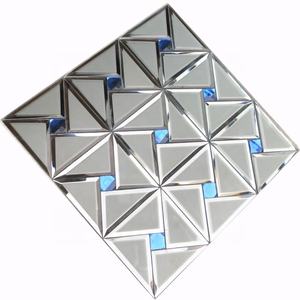 Plata forma rota espejos de vidrio decoración pared mosaico azulejos <span class=keywords><strong>espejo</strong></span> azulejos hojas moderno <span class=keywords><strong>espejo</strong></span> autoadhesivo mosaico cocina azulejo - Product Image 5