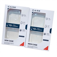 Boîtes d'emballage pour coques de téléphone, emballage en blister PVC, pour taille universelle, rectangulaires, pour l'électronique grand public, en papier