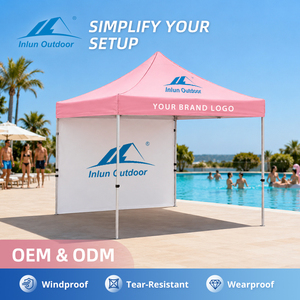 Tente <span class=keywords><strong>d</strong></span>'exposition 3x3m avec logo personnalisé, stand <span class=keywords><strong>d</strong></span>'exposition pour salon professionnel avec couverture imperméable, <span class=keywords><strong>chapiteau</strong></span> - Product Image 1
