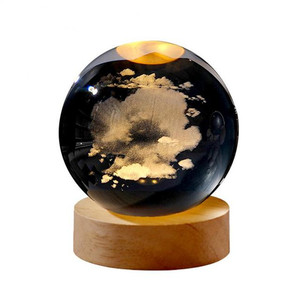 <strong>Ins</strong> Style 3D Decoration Lamp Bedroom Bedside Led Table Lamp 5V USB <strong>Plug</strong> Children Holiday Gifts Crystal Ball Night Light - Product Image 5