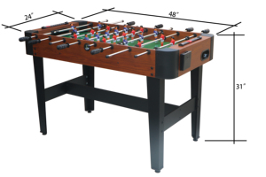 Mesa de Futbolín Profesional de Madera - Juego de Futbolín Clásico para el Hogar, Bares y Fiestas - Product Image 2