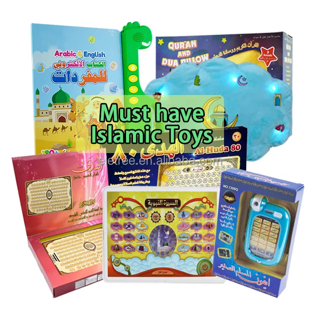 3 Jaar Oud Baby Custom Alfabet Spelboek Speelgoed Kinder Jungen Islamisches Spielzeug Islamisch Educatief Geluidsspeelgoed