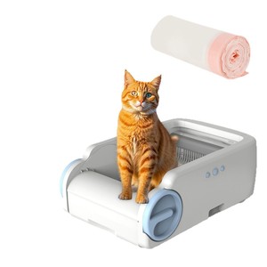 Grande lettiera intelligente per gatti 57*32CM con funzione di facile pulizia e chiusura automatica coulisse Pet immondizia per animali domestici - Product Image 5