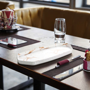Nuovo Design in marmo ristorante Hotel <span class=keywords><strong>colazione</strong></span> 14 pollici melamina vassoio di lusso - Product Image 2