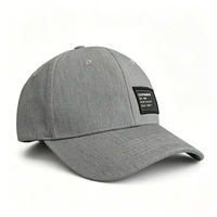 Casquette de baseball vintage en sergé à 6 panneaux, motif lettres courantes, patch cousu personnalisé, logo brodé pour hommes et femmes, OEM ODM, faible MOQ, Gorras