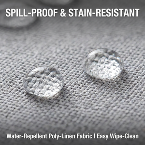 <span class=keywords><strong>Nappe</strong></span> en polyester imitation lin lavable, imperméable et résistante à la chaleur, idéale pour les fêtes et les mariages - Product Image 4