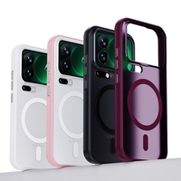 Étui de téléphone magnétique mat pour Xiaomi 18 Pro Max 17 Ultra, translucide, anti-rayures, TPU+PC, coques antichoc pour Xiaomi 17 Pro Max