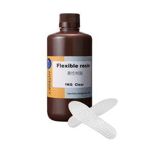 Résine flexible Antinsky pour <span class=keywords><strong>imprimante</strong></span> <span class=keywords><strong>3D</strong></span> DLP LCD, résine 405 nm 1 kg, type TPU, <span class=keywords><strong>silicone</strong></span> 70A-80A, résine transparente <span class=keywords><strong>souple</strong></span> - Product Image 1