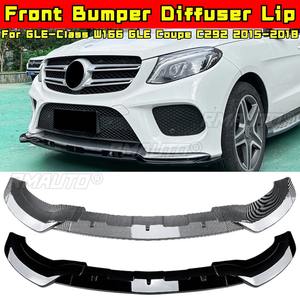 <b>For</b> Mercedes Benz GLE-Class W166 GLE Coupe C292 2015-2018 Body Kit Front Bumper <b>Diffuser</b> Front Lip <b>Car</b> Accessories - Product Image 1