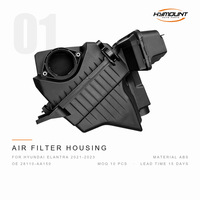 Boîtier de filtre à air HYMOUNT, ensemble de filtre à air pour Hyundai Elantra 2021-2023, noir ABS OE 28110-AA150, pièces auto
