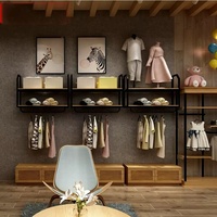 Présentoir de vêtements pour enfants, présentoirs de vêtements, Tables pour magasin de vêtements de détail, Boutique de décoration
