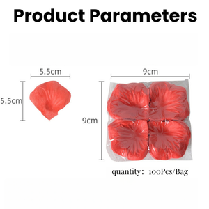 กลีบกุหลาบผ้าไหมเทียมหลากสี จำนวน 100 ชิ้น สำหรับตกแต่งงานแต่งงาน - Product Image 2