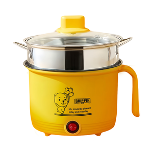 1.8L High-end Electric Hot <b>Pot</b> Steamer with Tempered Glass Lid Adjustable Temperature <b>Non</b>-<b>Stick</b> Coating Outdoor Use - Product Image 1