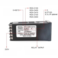 Contrôleur de température numérique PID relais SSR Rex-c900 Rex-c400 Rex C100