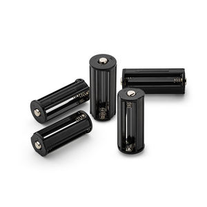 Siyah plastik Cylindric tipi 3 hücre AA pil tutucu kutusu tel AAA pil kutusu/kutu/tutucu pil silindir pil raf - Product Image 1