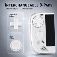 Console de jeu portable rétro LOOGN 1 avec écran tactile de 4 pouces, batterie de 4000 mAh, stockage, WiFi, processeur quadricœur, manette colorée