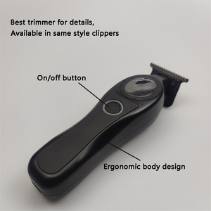 Venta caliente de carga USB Clippers DLC Blade Recortadora eléctrica Carga rápida Profesional Black Trimmer Man mquinas de <span class=keywords><strong>Barbera</strong></span> - Product Image 3