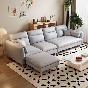 Hot giá rẻ phòng khách đồ nội thất sofa Set hiện đại sang trọng sofa sang trọng đơn giản cắt 5 chỗ ngồi ghế sofa da cho phòng khách nhà - Product Image 4