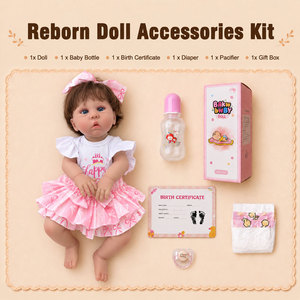 BAkwbwBY Poupée Reborn 20 Pouces Corps en Tissu Bébé Silicone Réaliste Fille Nouveau-Née ASTM F963 Jouet Enfant Vente en Gros - Product Image 2