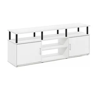 TV Table Storage Bookcase Shelf for Living RoomWhite TV cabinet corner television stands look great in different home
