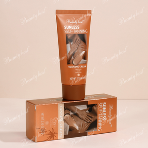 Crème bronzante à base de plantes de haute qualité 60g Lotion de soin corporel naturelle biologique Longue durée Autobronzante sans soleil pour hommes - Product Image 1