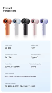 2026 New 3000mah Rechargeable <b>Mini</b> <b>Fan</b> 16000RPM Water MIst Spray Portable Handheld Foldable <b>Fan</b> for Outdoor Home Office Use - Product Image 3