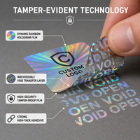 Autocollants de sécurité holographiques anti-effraction personnalisés pour boîtes d'électronique et de cosmétiques