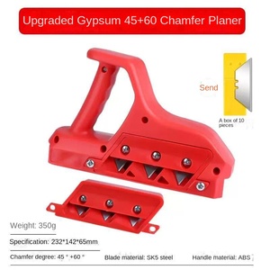 Rabot à <span class=keywords><strong>angle</strong></span> en forme de V de qualité industrielle, plan biseauté à 45 degrés, dispositif de chanfreinage OEM personnalisable pour plafond en plaques de plâtre. - Product Image 6