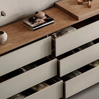 Tiroirs de rangement français Cabinet Table de maquillage moderne en bois pour fille Coiffeuse avec miroir pour chambre à coucher