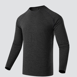 T-shirts ajustés personnalisables 4 directions 180 g/m² sans couture 240-260 g/m² MOQ pour hommes jeunes, respirants, haute performance, pour la gym, vêtements masculins - Product Image 1