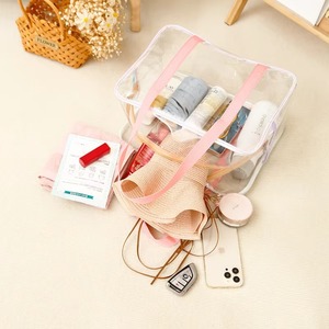 Bolsa de gelatina de PVC transparente con logotipo personalizado, bolsa de mano impermeable para playa, para nadar, bañarse, bolso de viaje, bolsas y estuches de cosméticos - Product Image 2