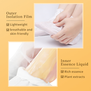 Masque exfoliant et adoucissant pour les pieds OEM/ODM - Formule auto-chauffante, pour les pieds rugueux et les callosités - Product Image 4