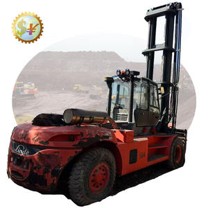 Chariot élévateur Linde H160 d'occasion, moteur diesel Perkins, capacité de 16 tonnes, pour manutention de matériaux. - Product Image 1