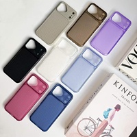 Coque de téléphone ultra-fine semi-transparente à dissipation thermique super douce pour iPhone 18 Pro Max avec trous de refroidissement effet glace