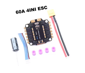 Contrôleur de vol FPV F4 4-en-1 45A 60A ESC compatible moteur brushless 3-6S DShot300 600 Multishot Oneshot PWM Fabriqué en Chine - Product Image 2