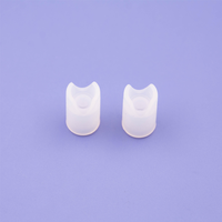 Embouts de protection en silicone moulé par compression semi-transparents blancs personnalisés en usine, embouts de tuyaux, divers types de caoutchouc