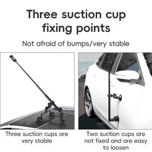 Soporte <span class=keywords><strong>de</strong></span> ventosa para coche <span class=keywords><strong>de</strong></span> doble patilla con tornillo <span class=keywords><strong>de</strong></span> 1/4 <span class=keywords><strong>de</strong></span> pulgada para <span class=keywords><strong>GoPro</strong></span>, Insta360, DJI y <span class=keywords><strong>palo</strong></span> <span class=keywords><strong>selfie</strong></span> DCA3242B - Product Image 4
