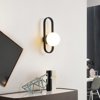 Lámpara de pared minimalista LED, lámpara de noche para dormitorio, iluminación creativa para pasillo, sala de estar moderna y minimalista de lujo