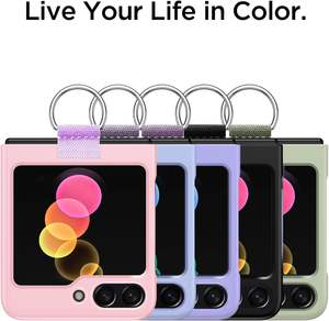 เคสแบบนิ่มสำหรับ Samsung Galaxy Z Flip 6 5พร้อมเคสโทรศัพท์ซิลิโคนแบบห่วงป้องกันการตกน่ารักสำหรับผู้หญิง - Product Image 5