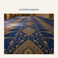Tapis de prière persan Boteh Paisley pour mosquée, conception CAD personnalisée, laine de 6 mm à 15 mm pour projet de Masjid