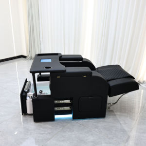 Sillón de Pedicura Eléctrico Profesional Negro con Bañera para Pies para Uso en Salón de Belleza - Product Image 2