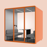 Cabine vocale mobile intimité pour hôtel Pod d'enregistrement vivant Jardin Intérieur Préfabriqué Insonorisé Bureau Travail Réunion Pod