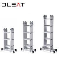 Escabeau multifonction 4x3 marches pliable double avec plateforme de travail industrielle en aluminium pliable – Prix fournisseur Chine