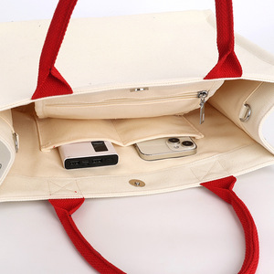 Sac de courses en toile réutilisable, pliable, écologique, grande capacité, robuste, avec longues poignées pour supermarché - Product Image 6