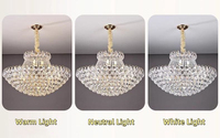 Lustre suspendu haut de gamme, style moderne français européen, pour salon de luxe, hall de villa, restaurant, lampe suspendue en cristal