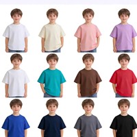 Kinder T-shirt 100% Polyester 180g Huidvriendelijk Ademend Snel Droogend Zeefdruk Bedrukt Aangepast Logo Voorkant Regular Fit