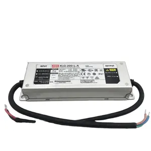 XLG-200-L-A Mean Well 200W 700Ma IP67 Waterproof Constant power acdc Led Lighting Driver switching mode power supply