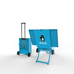 Chariot de présentation commercial pliable, portable, léger, <span class=keywords><strong>étanche</strong></span>, écologique, recyclable, réglable, pour l'<span class=keywords><strong>extérieur</strong></span> - Product Image 2